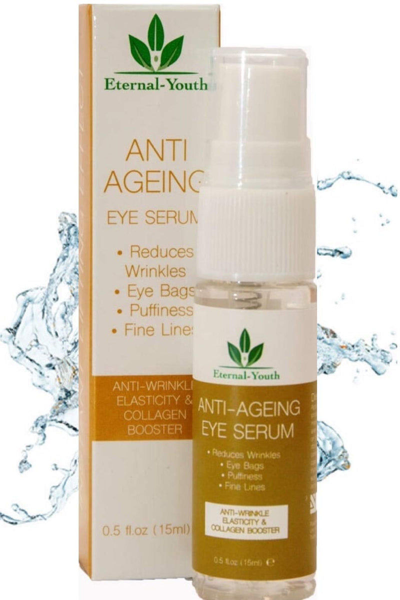 Eye Serum for lines & wrinkles & dark circles and puffiness anti ageing Instant eye bags remover for Crows Feet Fine Lines Collagen Booster - BeesActive Australia