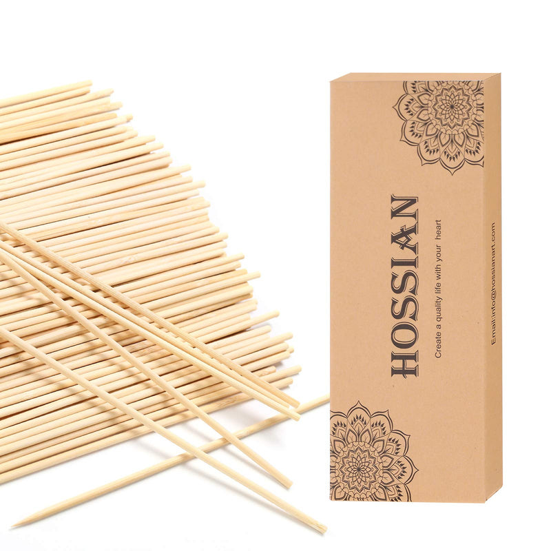 HOSSIAN Reed Diffuser Sticks - Wood Rattan-Reed Sticks -Diffuser Glass Bottles-Diffuser Refills- Spa-Aromatherapy (7''18cm) - BeesActive Australia