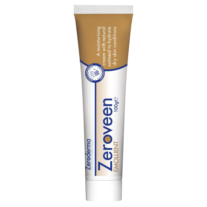 Zeroderma Zeroveen Emollient 100g - 2In1 Moisturising Cram And Wash With Natural Oatmeal 100 g (Pack of 1) - BeesActive Australia