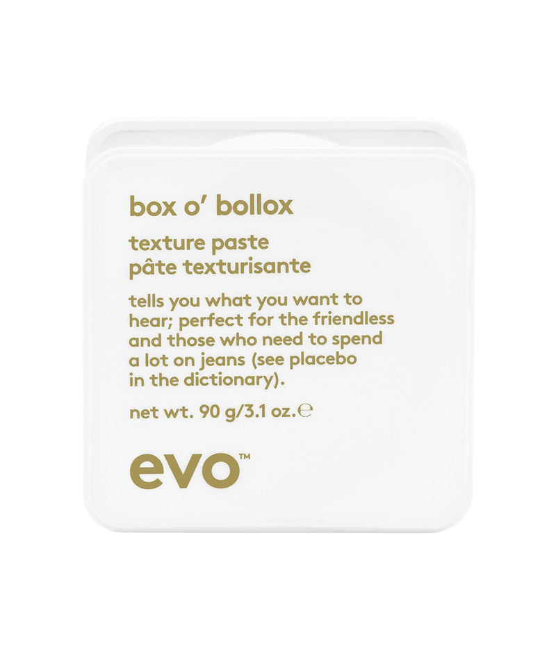 EVO - Box O' Bollox Texture Paste - Hair Styling Paste - Long-Lasting Hold with a Matte Finish - 90g / 3.1 Fl Oz 90 g (Pack of 1) - BeesActive Australia