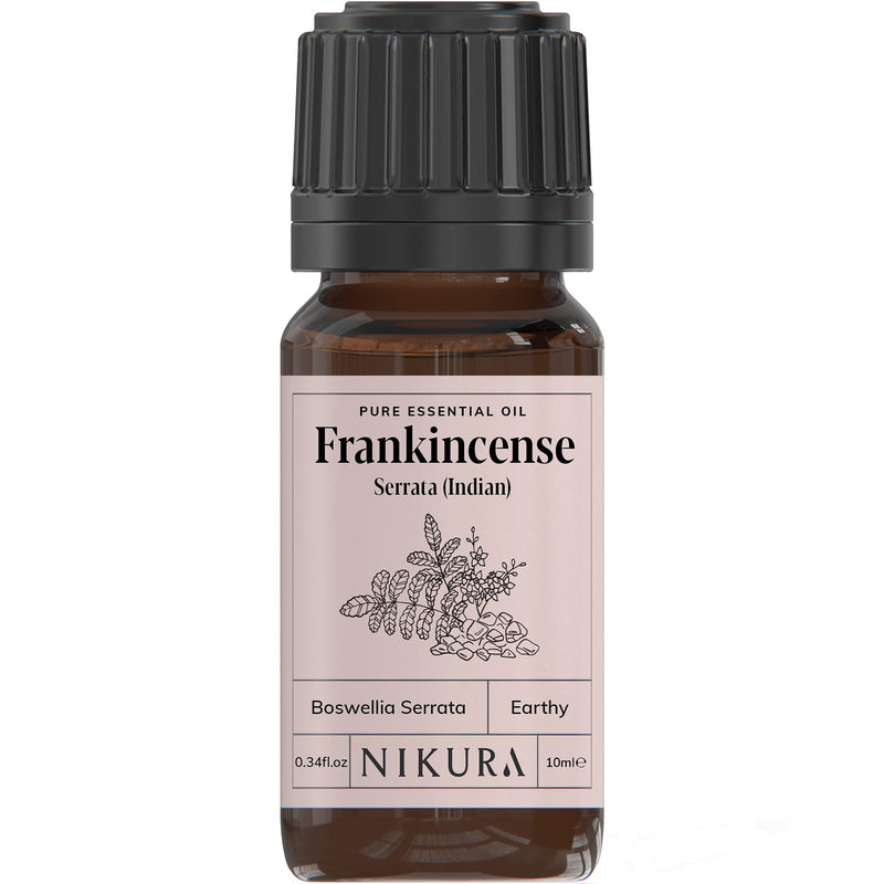 Nikura | Indian Frankincense (Serrata) Essential Oil - 10ml - 100% Pure 10 ml (Pack of 1) - BeesActive Australia