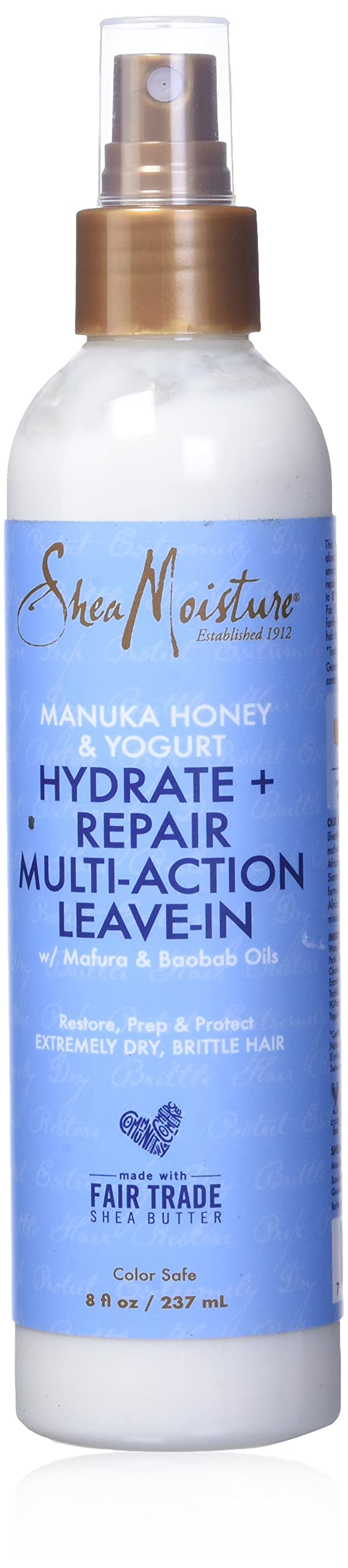 Manuka Honey and Yogurt Hydrate Plus Repair Multi-Action Leave-In by Shea Moisture for Unisex - 8 oz Treatment - BeesActive Australia