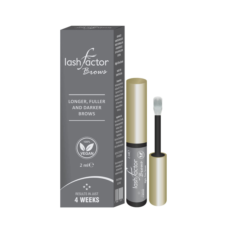 Lashfactor Brow Rapid Brow Growth Serum For Thicker and More Defined Eyebrows Dip in Applicator, Vegan and Cruelty Free 2ml - BeesActive Australia