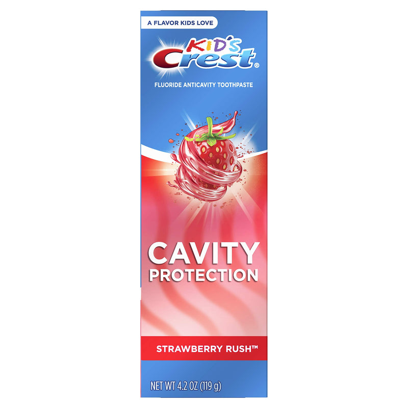Crest Crest Kids Anticavity Cavity Protection Fluoride Toothpaste for Children Strawberry Rush, 4.2 Oz, - BeesActive Australia