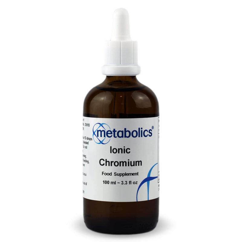 Metabolics Ionic Chromium Liquid | Nothing Added | 100ml Bottle | Trace Mineral Liquid - BeesActive Australia