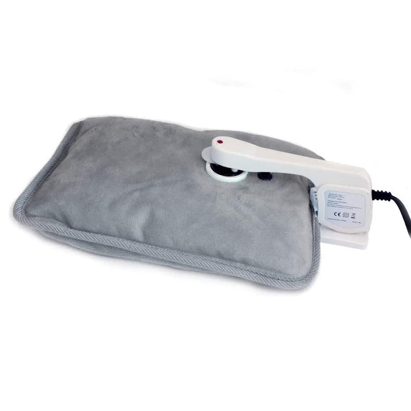 Grey Rechargeable Electric Hot Water Bottle with Soft Touch Cover - Stays Warm for up to 6 Hours! - BeesActive Australia