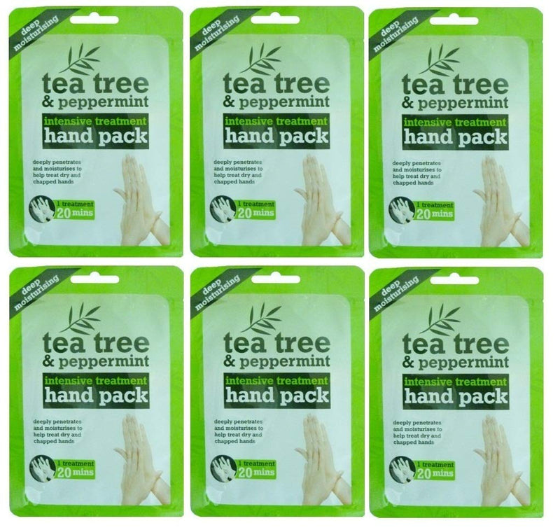 Tea Tree & peppermint deep Moisturising Hand pack To Repair Dry & Chopped Hands X 6 - BeesActive Australia