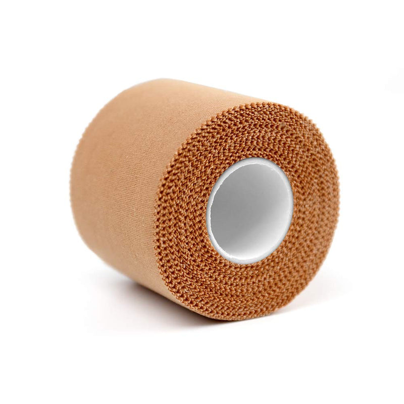 Zinc Oxide Tape 5cm x 10m 2 Rolls Beige Inelastic Sports Strapping Athletic Tape Fixed Joint Viscosity Hypoallergenic by SOONGO 5cm*10m 2 Rolls - BeesActive Australia