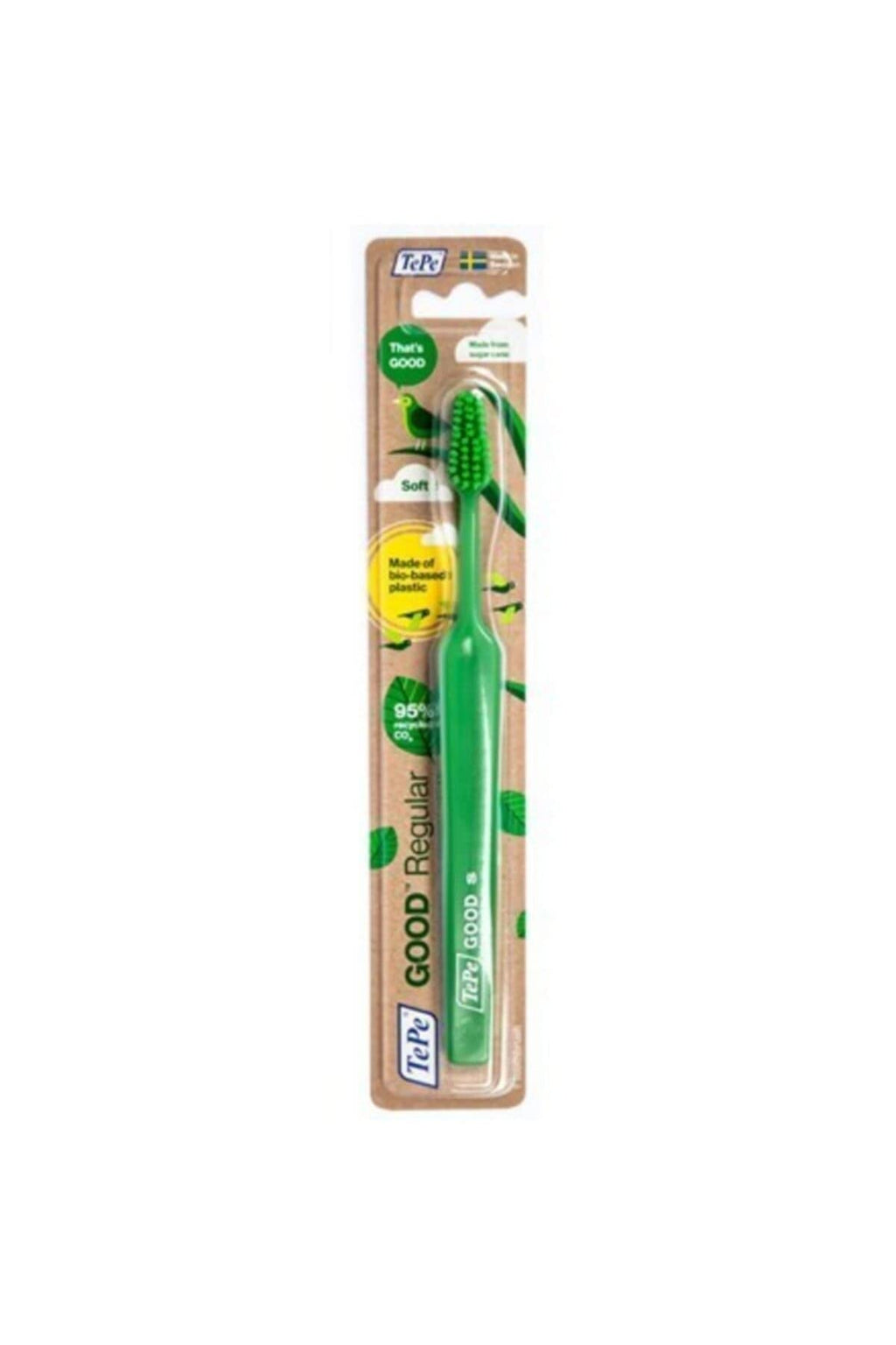 TePe The Good Regular Line By Consists Of Reliable, Environmentally Friendly Toothbrushes With A Comfortable Design For Adults (Assorted) - BeesActive Australia