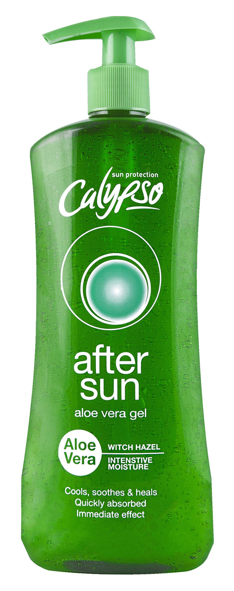 Calypso Aftersun Aloe Vera Gel with Witch Hazel. Intensive Moisture. Fast Acting. 500ml - BeesActive Australia