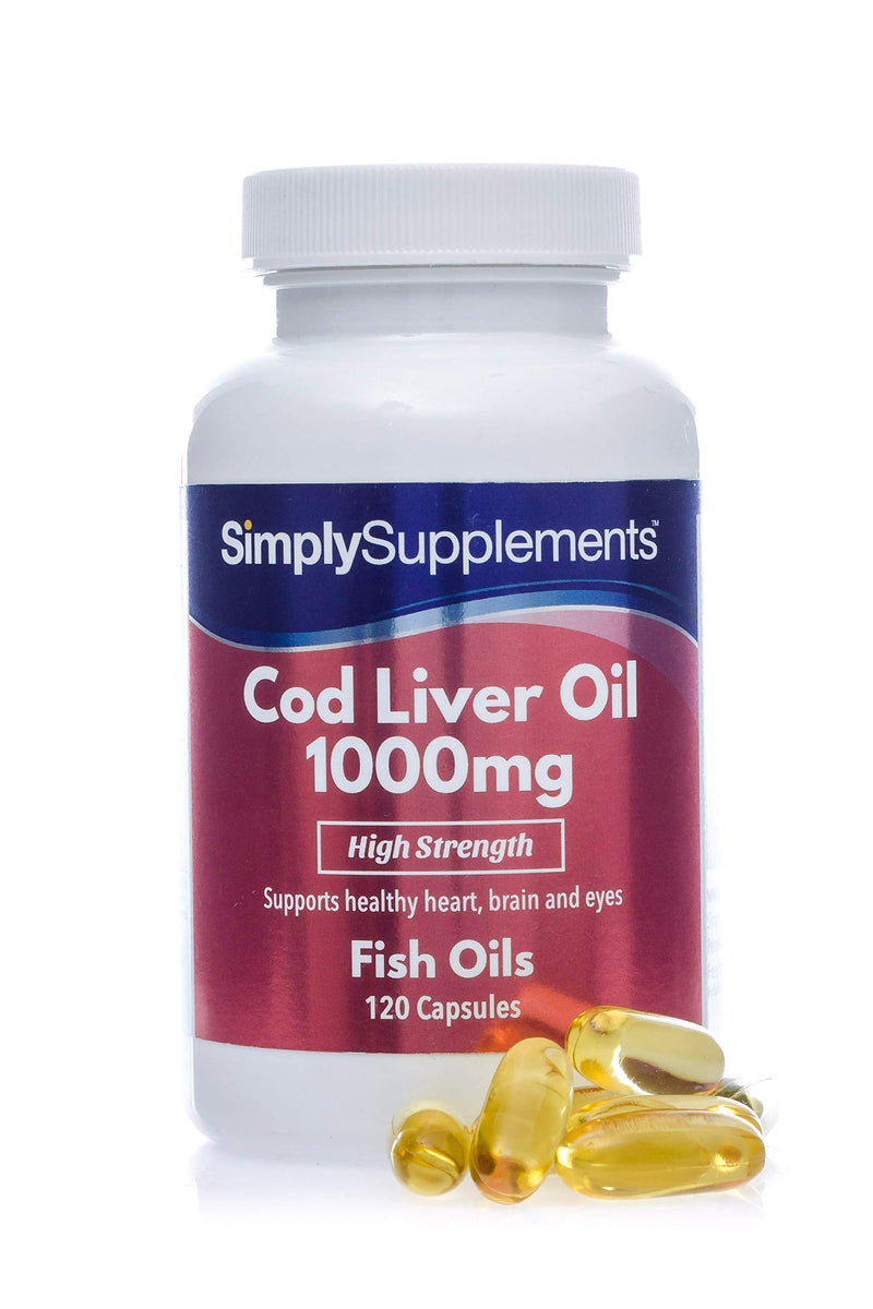 Cod Liver Oil 1000mg 120 Capsules | Rich in Omega 3 Fatty Acids | Manufactured in The UK - BeesActive Australia