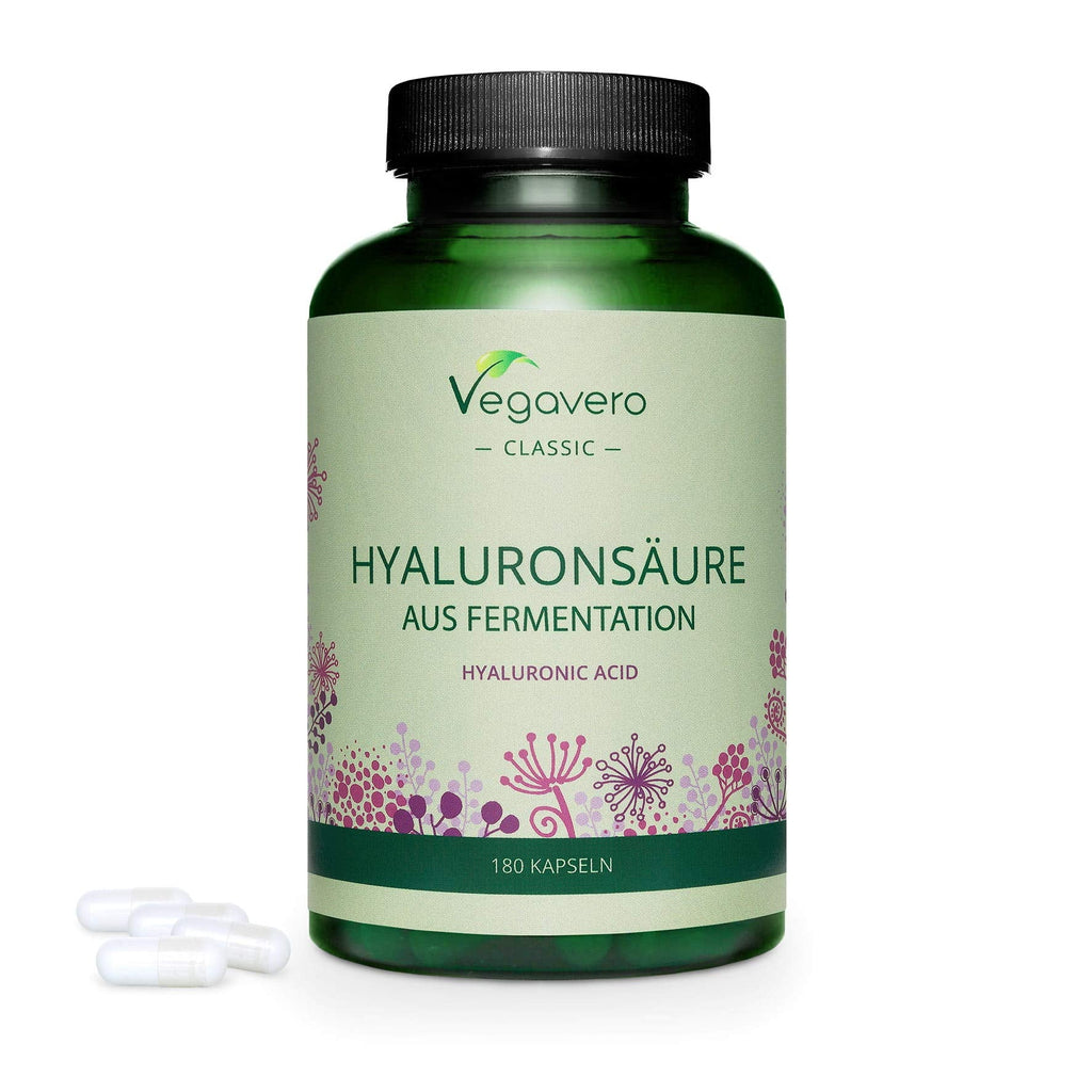 Hyaluronic Acid Vegavero® | 600mg with 800-1500 kDa | q80 Vegan Capsules | NO Additives - BeesActive Australia