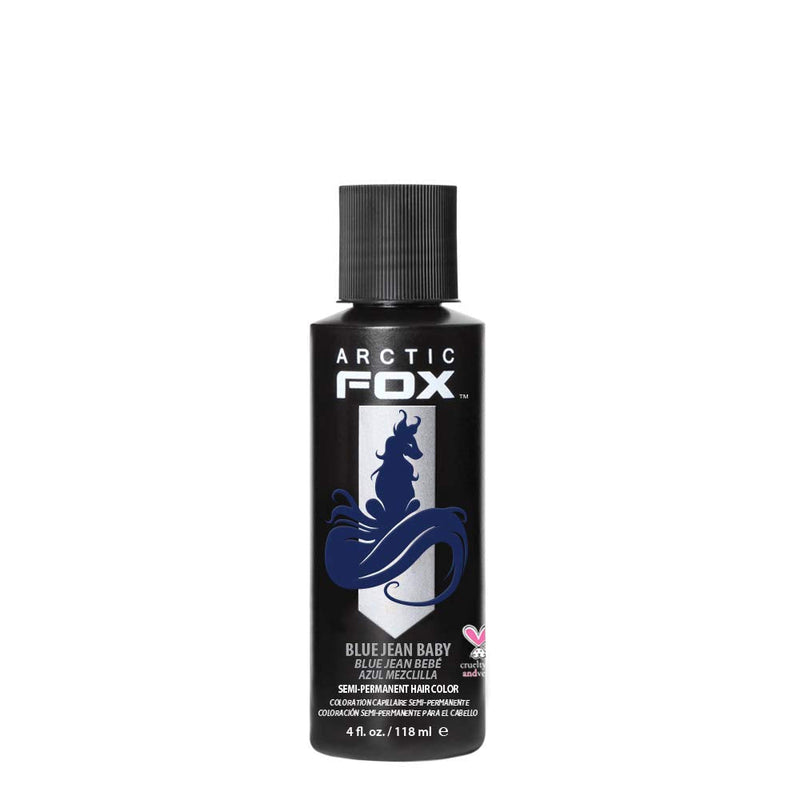 Arctic Fox Vegan and Cruelty-Free Semi-Permanent Hair Color Dye (4oz, Blue Jean) 118.3 ml (Pack of 1) - BeesActive Australia