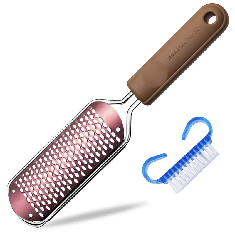 Pedicure Foot File Callus Remover - Large Foot Rasp Colossal Foot Scrubber Professional Stainless Steel Callus File for Wet and Dry Feet - BeesActive Australia