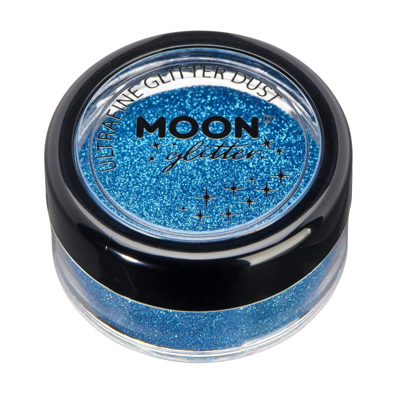 Classic Ultrafine Glitter Dust by Moon Glitter - Blue - Cosmetic Festival Makeup Glitter for Face, Body, Nails, Hair, Lips - 5g - BeesActive Australia