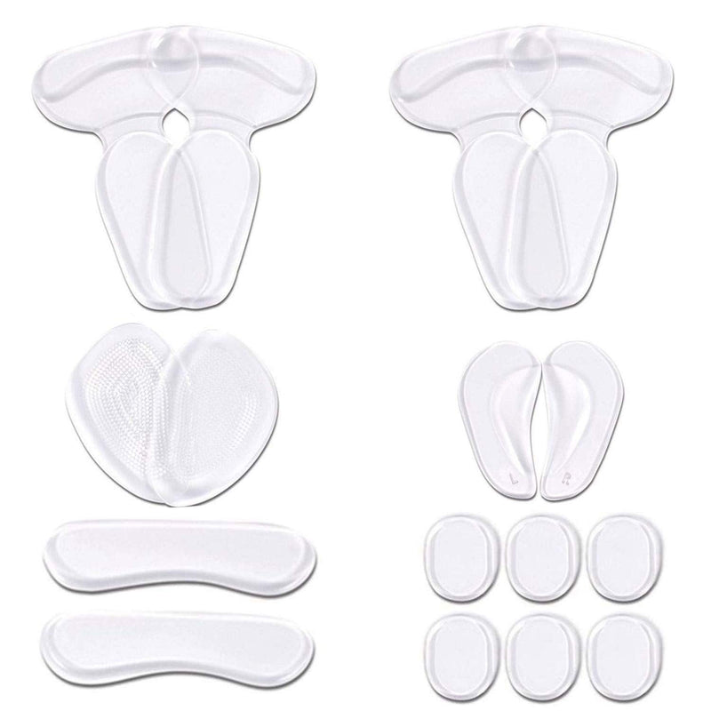 URAQT Heel Grips, 16 pcs Metatarsal Pads Foot Cushions, Shoe Inserts Liners Pads, Invisible Foot Care Kit for Foot Pain Relief B - BeesActive Australia