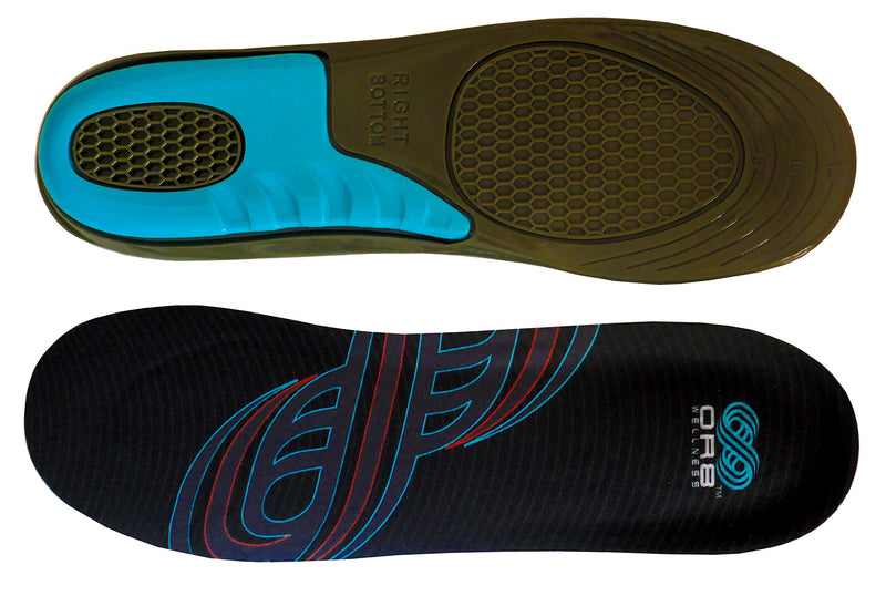 Gel sports impact insole. Shock absorbing. Support & protection. Arch support. Plantar fasciitis & heel pain relief. Unisex. Small 6-9 - BeesActive Australia