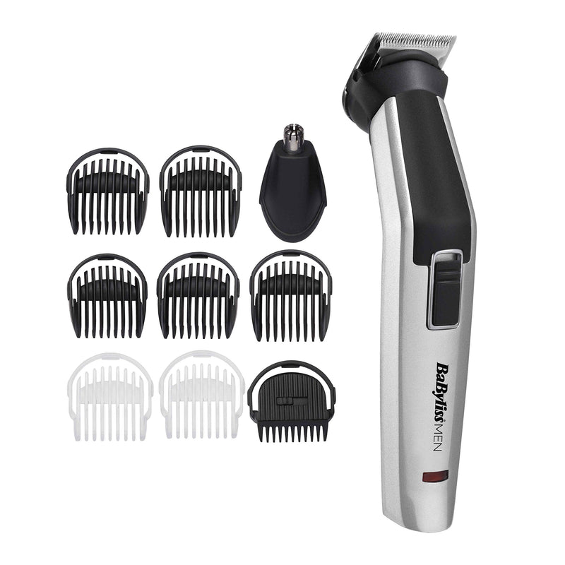 BaByliss MEN 10 in 1 Titanium Face and Body Multi Grooming Kit with Nose Trimmer Head - BeesActive Australia