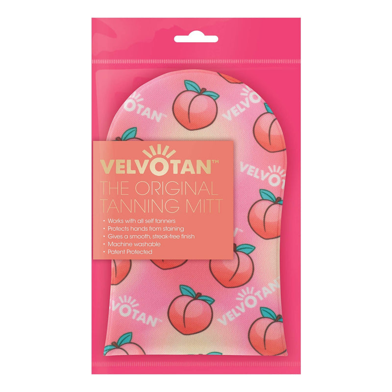 PEACHY - The Original Tanning Mitt VELVOTAN - Self Tanning Applicator - Clever Lotion Resistant - Reusable - Sleek Application - BeesActive Australia