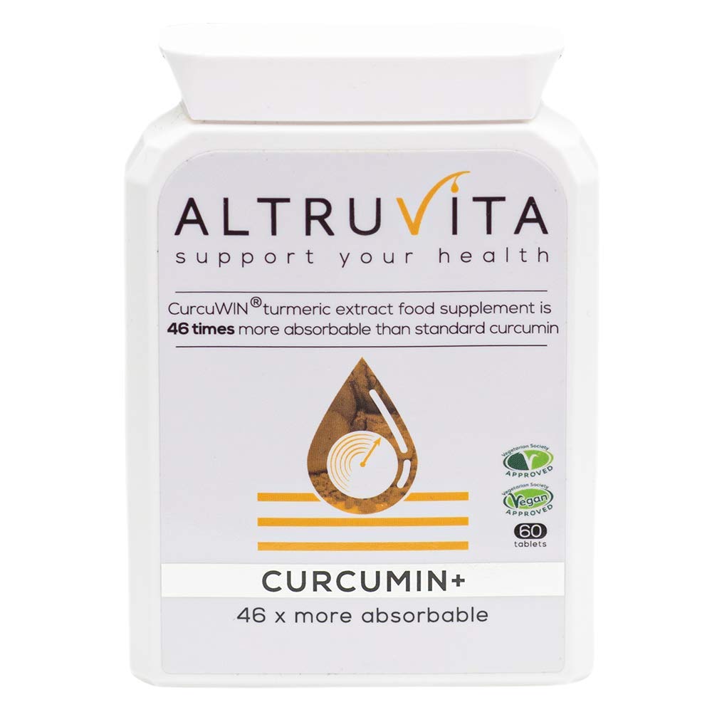 Altruvita Curcumin+ | 500mg | 60 Days Supply | 46 x more absorbable | Protect & support joint comfort and flexibility | 60 Vegan Capsules - BeesActive Australia