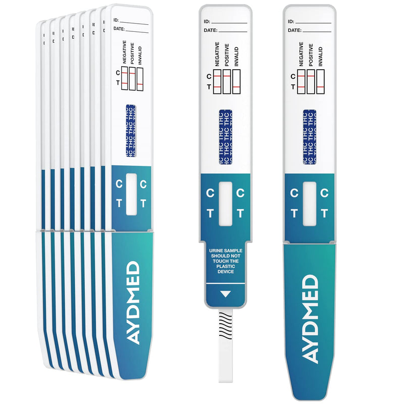 10 x Aidteq Professional Cannabis Rapid Drug Test Dip Cards | Urine Drug Tests | 50ng/mL Cut-Off Level | Test for Marijuana, Hashish, THC - BeesActive Australia
