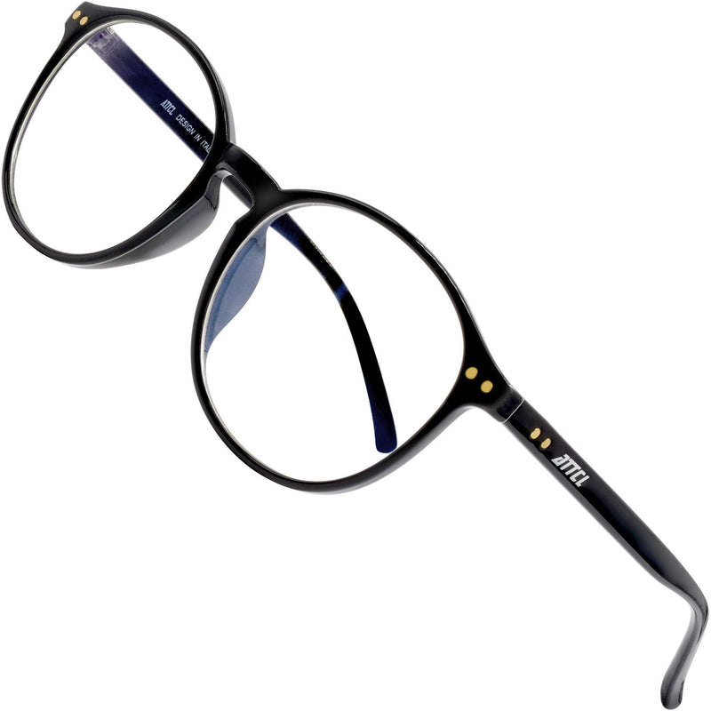 ATTCL Unisex Blue Light Blocking Glasses Women Men for Reduce Headache Anti Eye Fatigue TR90 Frame Black - BeesActive Australia