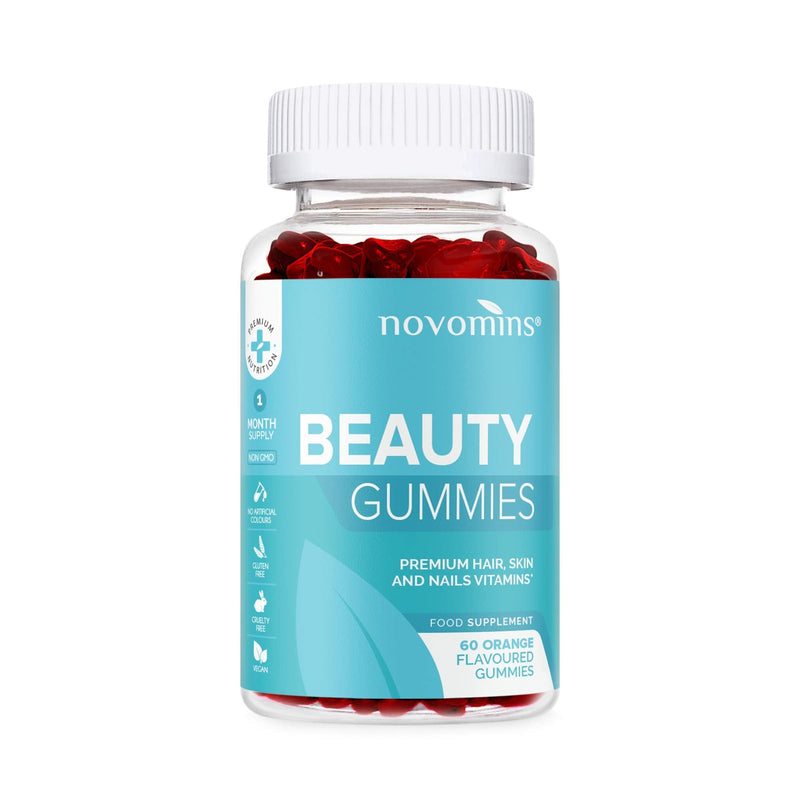 Hair Gummies for Hair Growth - Chewable Hair Vitamins - Biotin - Vegan - Skin Hair Nail Vitamins for Women & Men by Novomins - BeesActive Australia