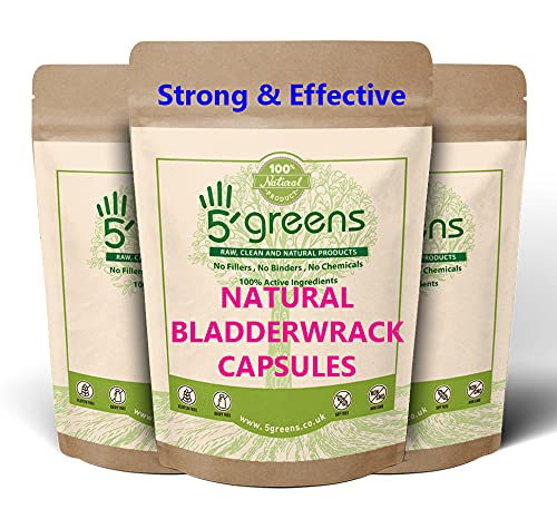 Bladderwrack/Sea Kelp 500mg 10:1 Vegan Capsules Equivalent to 5000mg Strong Effective Capsules 100% Clean & Natural (90) 90 - BeesActive Australia