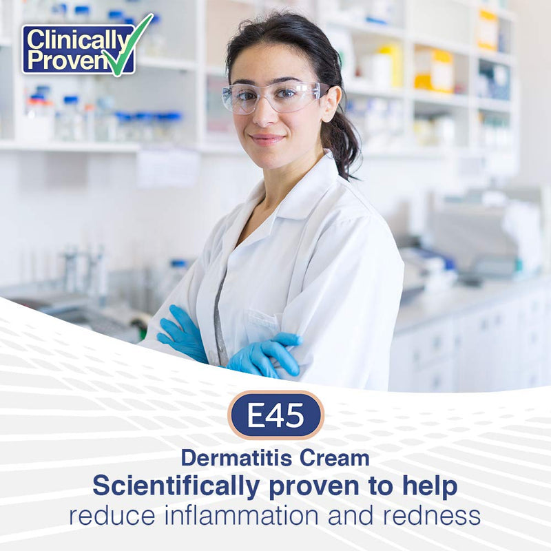 E45 Dermatitis Cream for Inflammation and Redness, Steroid Free, Anti-inflammatory Cream, Eczema Repair Moisturiser, 50 ml - BeesActive Australia