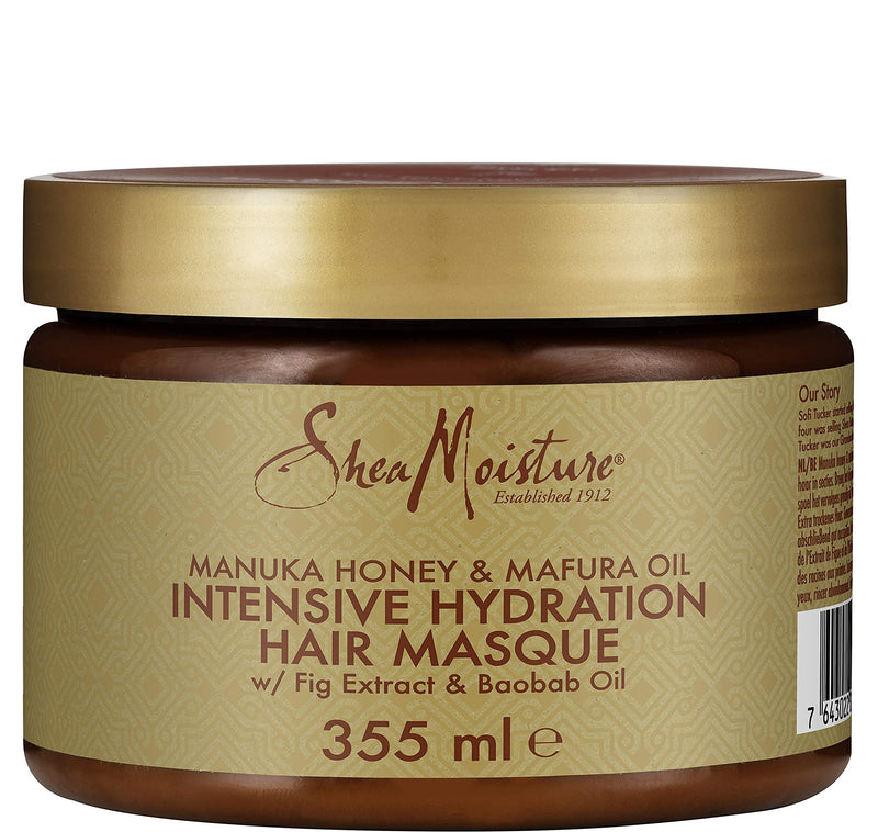 SheaMoisture Manuka Honey & Mafura Oil sulphate and silicone free hair mask for dry hair Intensive Hydration Hair Mask for dry, damaged hair 355 ml - BeesActive Australia