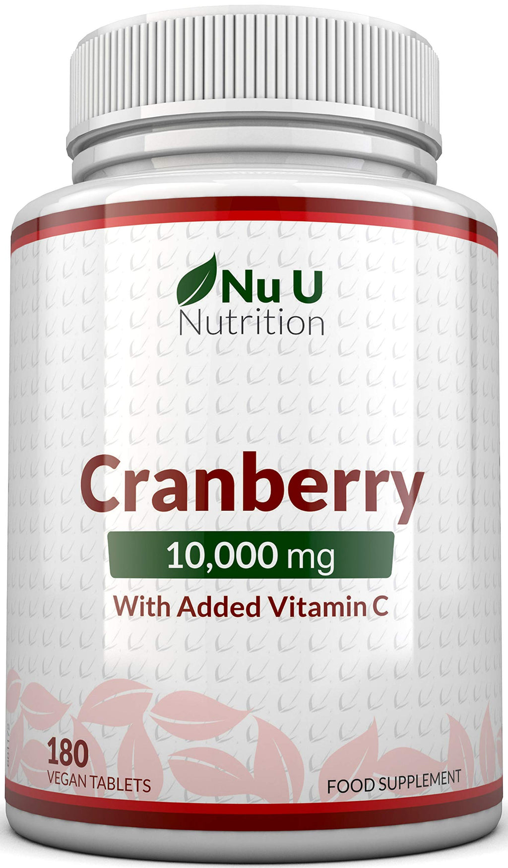 Cranberry Tablets 10,000mg - 180 Vegan Tablets with Vitamin C - High Strength Cranberry Extract - BeesActive Australia