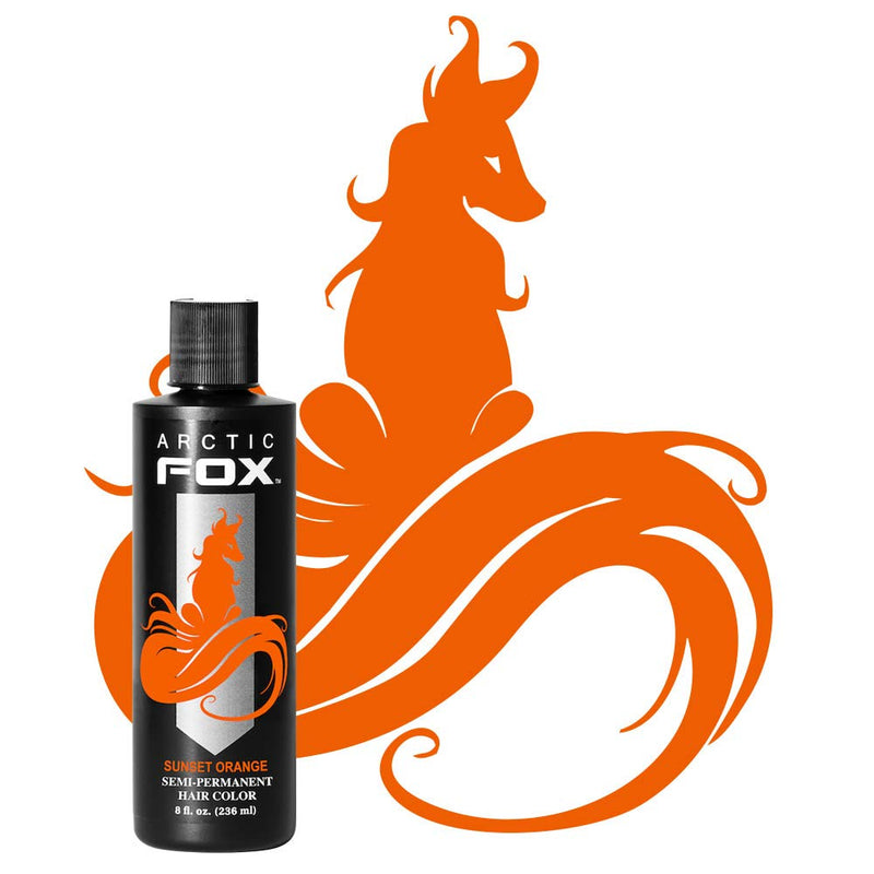 Arctic Fox Vegan and Cruelty-Free Semi-Permanent Hair Color Dye (8 Fl Oz, Sunset Orange) - BeesActive Australia
