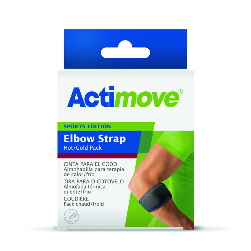 Actimove - Sports Edition - Elbow Strap with Hot/Cold Pack - Elbow Support for Pain Relief - Latex and Neoprene Free - Universal Size - BeesActive Australia