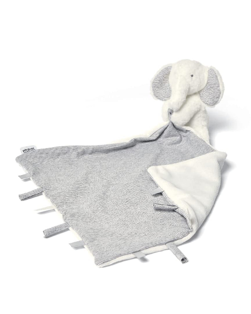 Mamas & Papas Super Soft Grey & White Welcome to The World Comforter, Suitable from Birth - Archie Elephant - BeesActive Australia