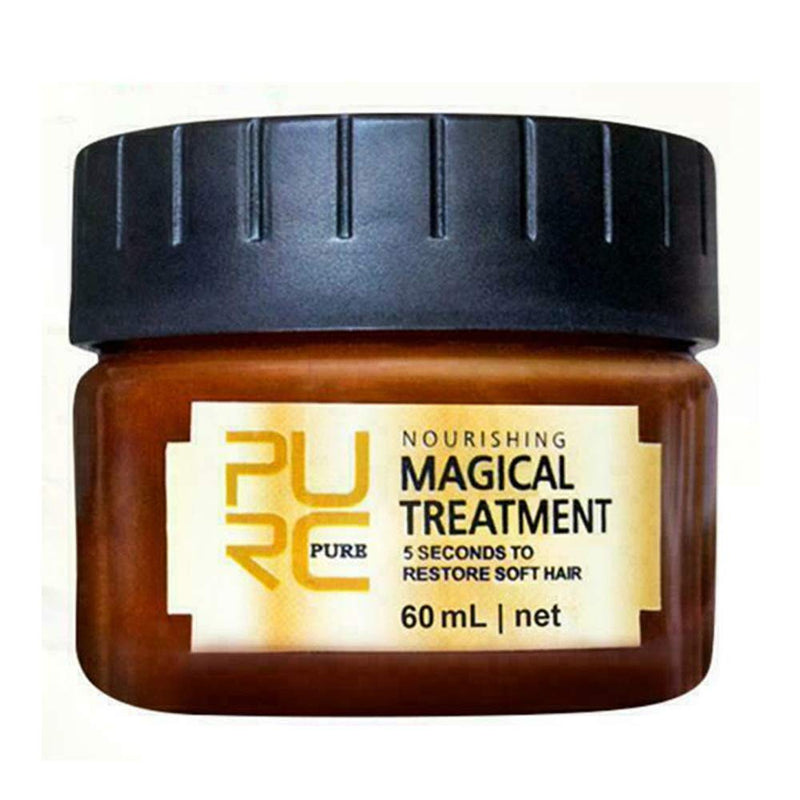 Glamza Pure Magical Hair Mask 60ml Keratin Argan Hair Treatment 5 Seconds Mask Root Repair Nourishing - BeesActive Australia