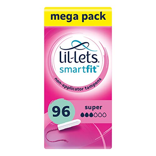 Lil-Lets Non-Applicator Super Tampons X 96 | 6 Packs of 16 | Medium to Heavy Flow - BeesActive Australia