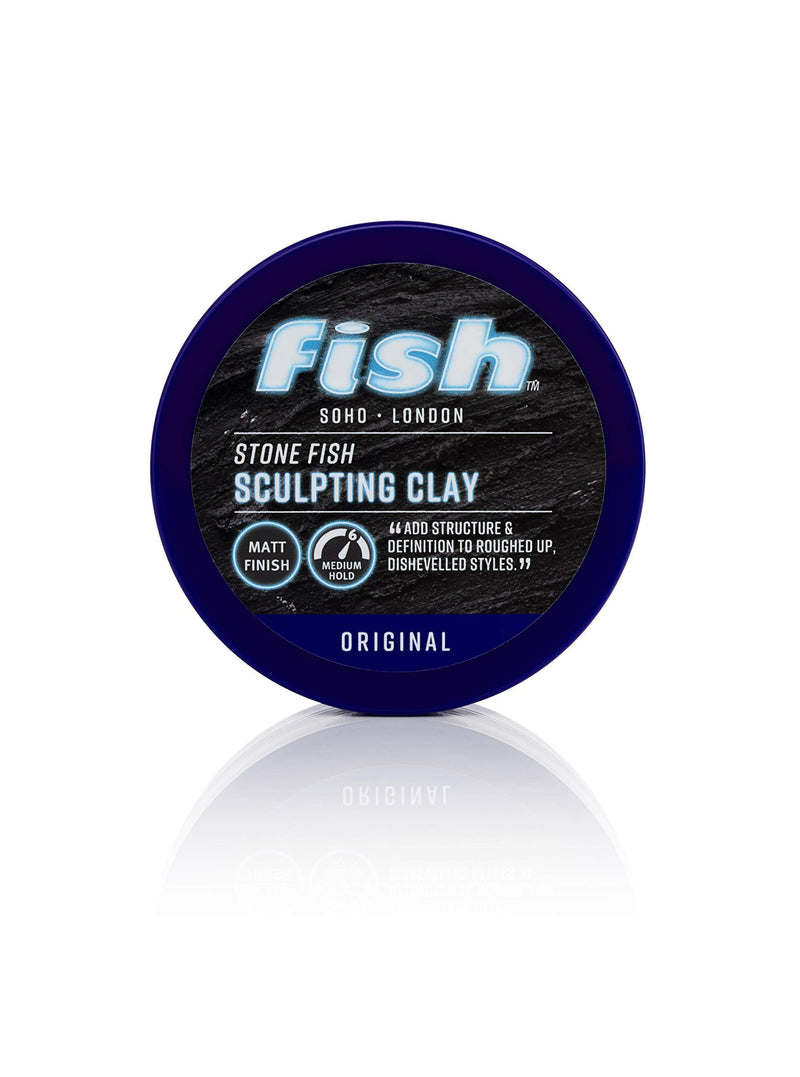 FISH Original Stone Fish Sculpting Hair Clay, 70ml , BA-FISOR4905A Sculpting Clay - BeesActive Australia