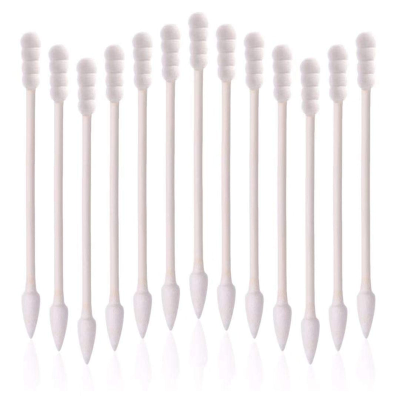 800pcs Cotton Swabs, Double Tipped Cotton Buds with Paper Stick, 4 Packs of 200 Pieces, Spiral +Pointed Shape 200 Count (Pack of 4) - BeesActive Australia