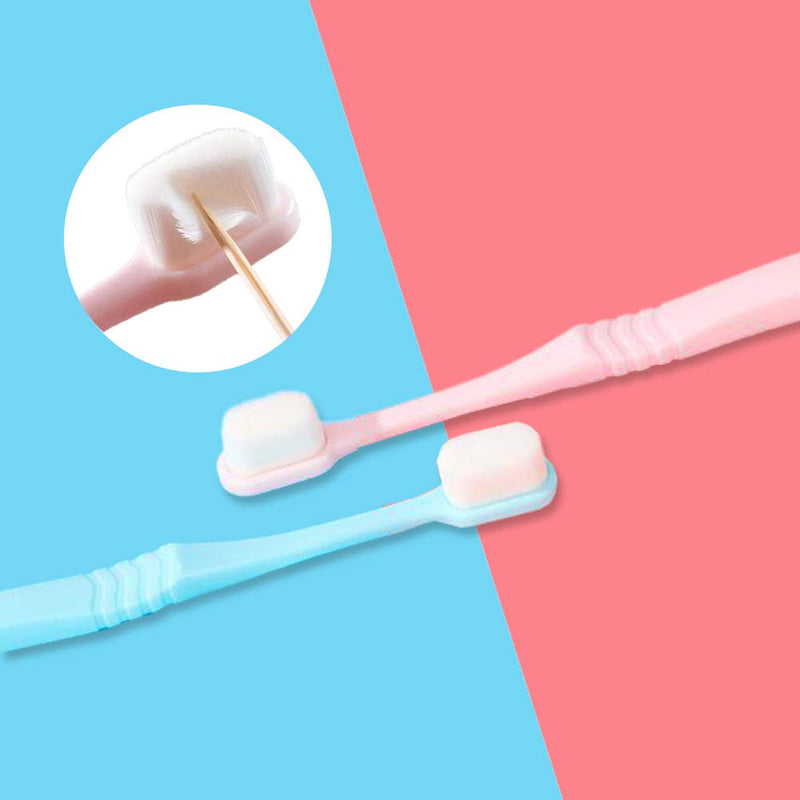 2 Pack Extra Soft Toothbrushes for Sensitive Gums Deep Cleaning, Japan ToothbrushUltra Fine Micro-Nano Toothbrush with 20000 Soft Floss Briste - BeesActive Australia