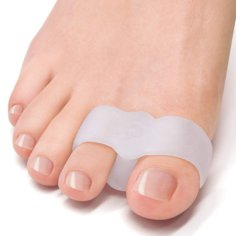 Welnove Pack of 12 Bunion Corrector, Toe Separators with 2 Loops, Big Toe Space Suitable for Bunion and Overlap Toe (White) - BeesActive Australia