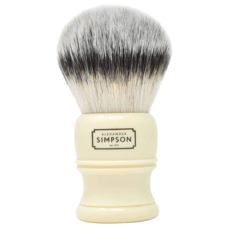 Simpsons Trafalgar T3 Synthetic Shaving Brush with Cream Handle - Suitable for Senstive Skin - Large, Easy Grip Handle - BeesActive Australia