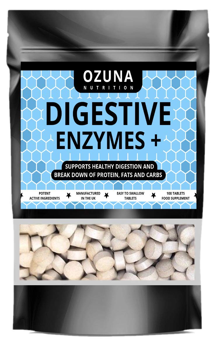 Digestive Enzymes Pills for Healthy Digestion Support, Gas & Bloating Relief with Betaine HCL & Peppermint, Healthy Gut - 100 Tablets - BeesActive Australia