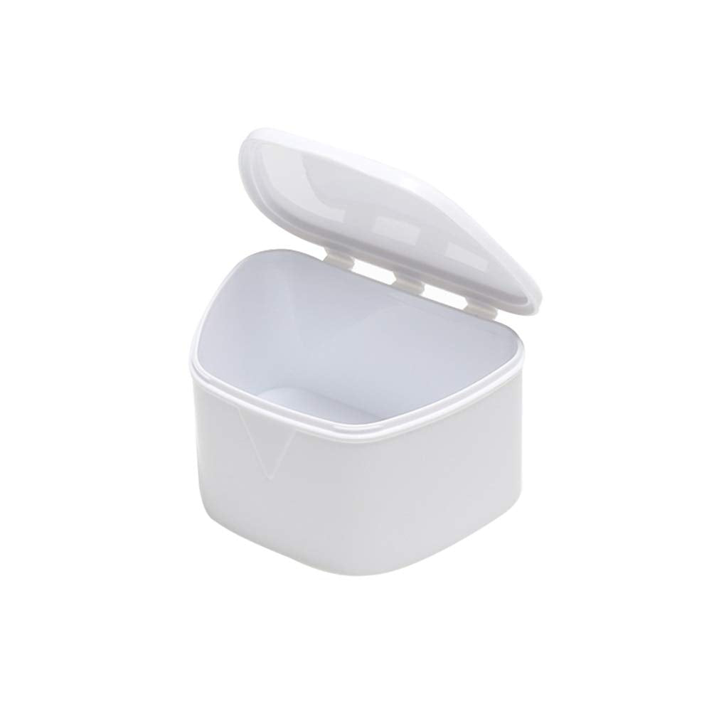 Milisten Plastic Denture Box Easy Carrying Denture Holder Non-Toxic False Teeth Storage Box Portable Denture Box for Trip Travel Home - BeesActive Australia