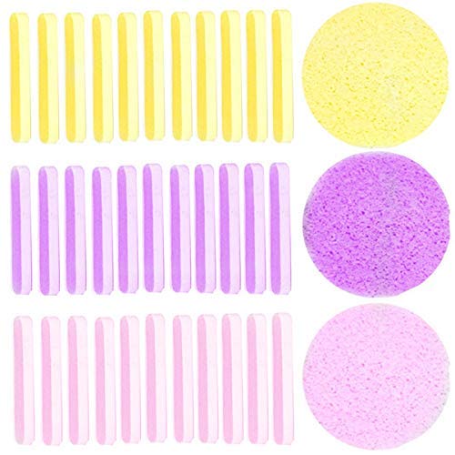 36 Pcs Facial Sponge Compressed Face Cleansing Washing Sponge Makeup Tool for Facial Cleansing Exfoliating Spa Massage Makeup Removal - BeesActive Australia