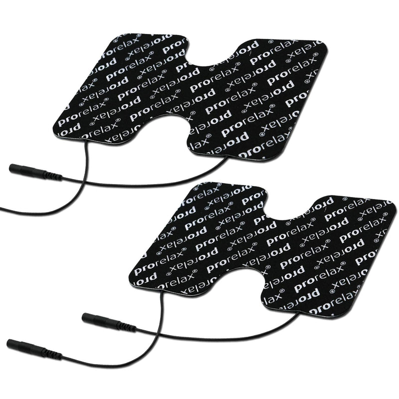prorelax Electrode pads "Blackline", Spare pads for TENS + EMS devices Electro Muscle Stimulation, Spare electrodes EMS workout Black Butterfly - BeesActive Australia