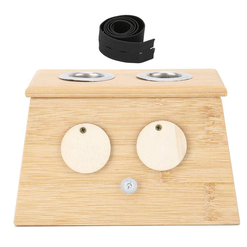 2 Holes Bamboo Moxibustion Box Moxa Roller Stick Holder Hot Moxibustion Stick Holder Moxibustion Stand Moxibustion Medicine Therapy - BeesActive Australia