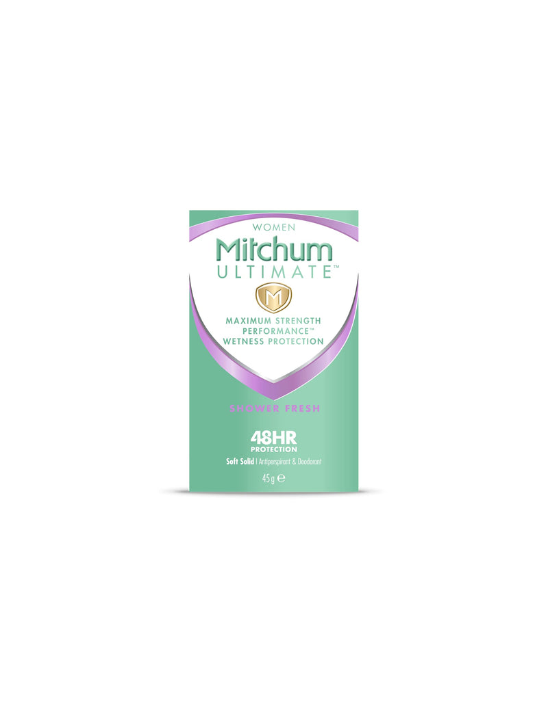 Mitchum Ultimate Women 48HR Protection Soft Solid Cream Stick Deodorant & Anti-Perspirant, Shower Fresh, 45 g - BeesActive Australia