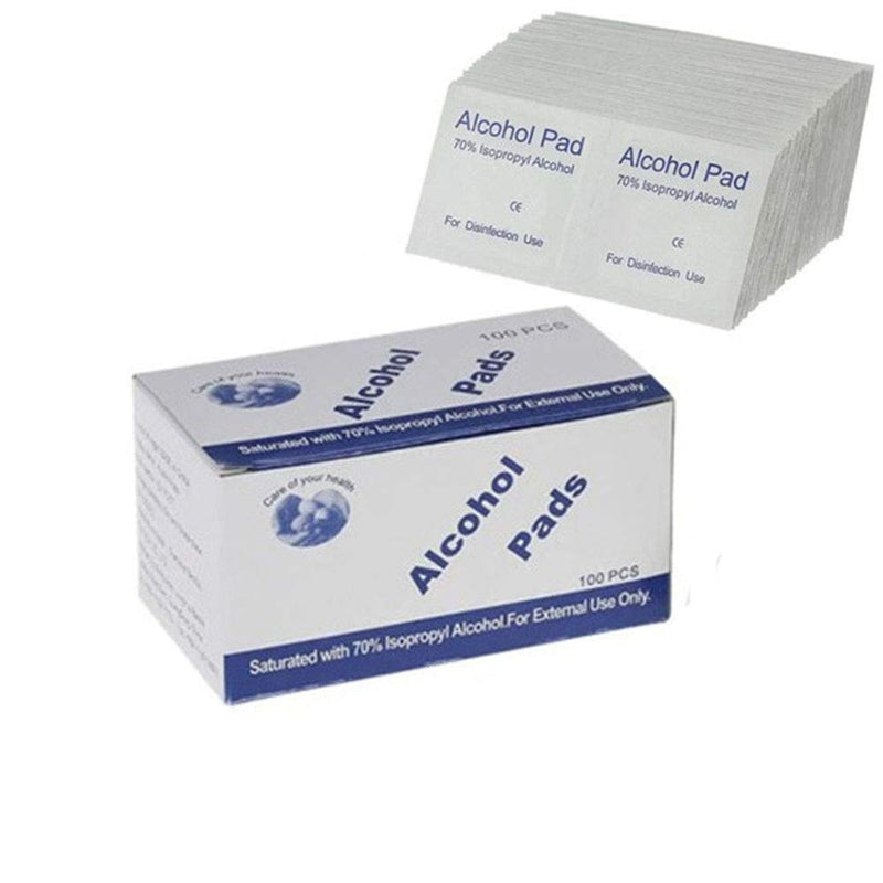 100pcs Disposable Alcohol Pads, BAITAI Cotton Swabs with 75% Alcohol for External Applications,30 * 60mm (100pcs) - BeesActive Australia