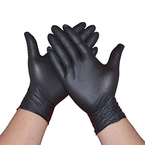 Black Nitrile Gloves - Size Medium - Medical Examination, Powder Free, Non Sterile, Single Use Gloves, Box of 100 - BeesActive Australia