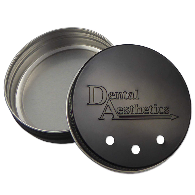 1 x Metal Retainer Case ~ Black or Silver Box for Gumshields & Dental Aligners (Black) - BeesActive Australia